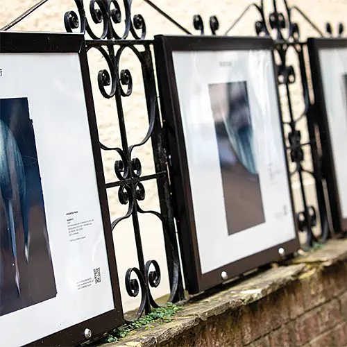 Rugged outdoor, water proof frames for high quality print display