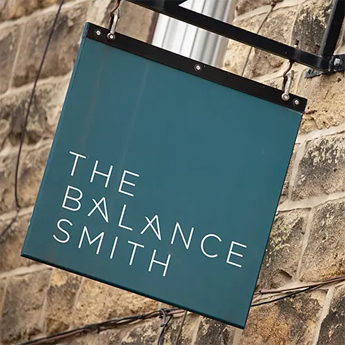 Durable Hanging sign for The Balance Smith